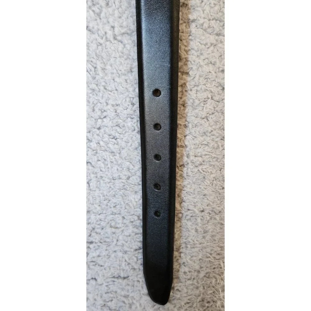 Mens Warehouse Mens Full Grain Italian Leather Belt Black‎ 8582-02 Size 46/115